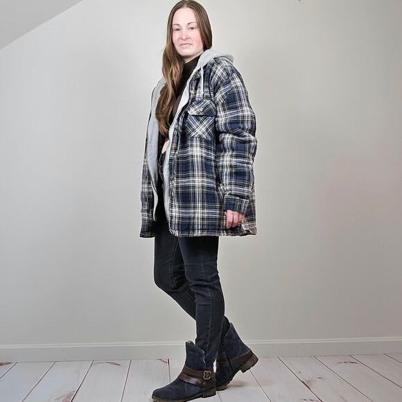 Naturalizer Talley Suede Sherpa Moto Boots Navy 8.5W - Picture 12 of 14